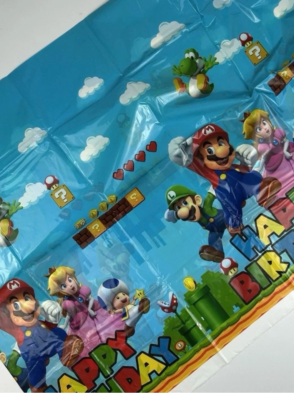 Super Mario Birthday Party Supplies Kit 133 Pc Plates Banner Balloons Favors NEW
